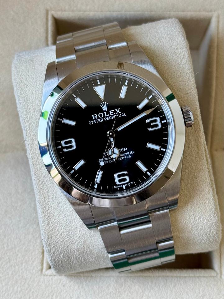 Rolex Explorer Steel Black Dial