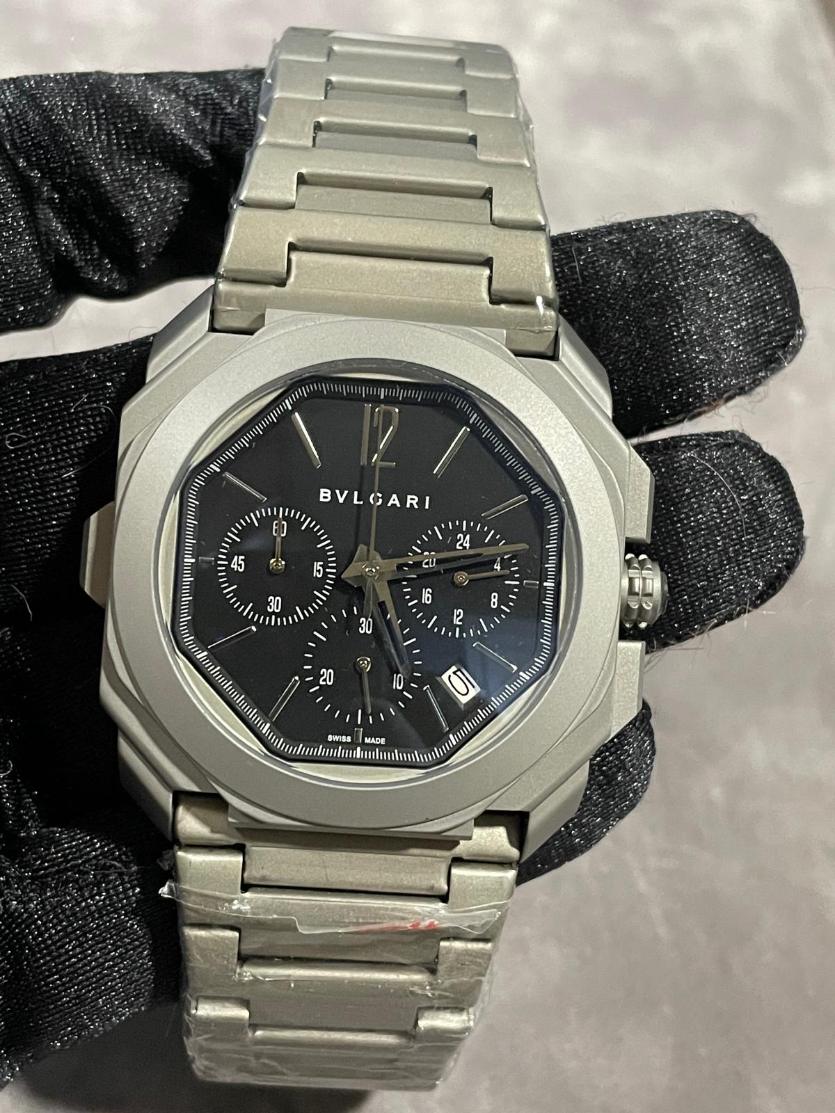 Bvlgari Octo Roma Finissimo Chronograph Steel Black Dial