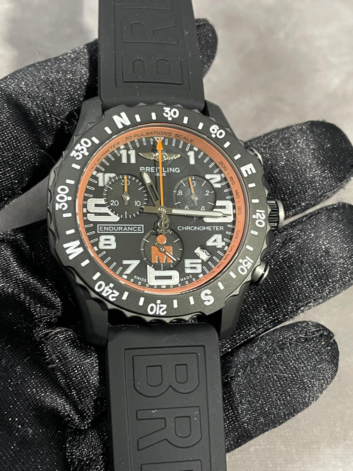 Brietling Endurance Pro Orange Black Strap X82310A71B1S2