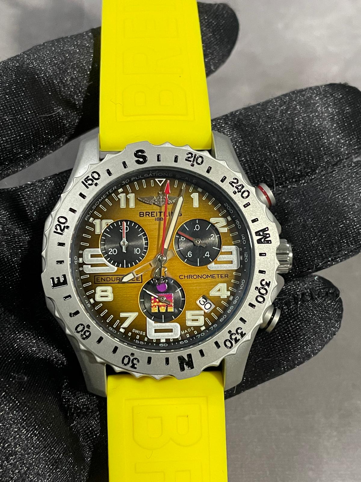 Breitling Endurance Pro Yellow Strap