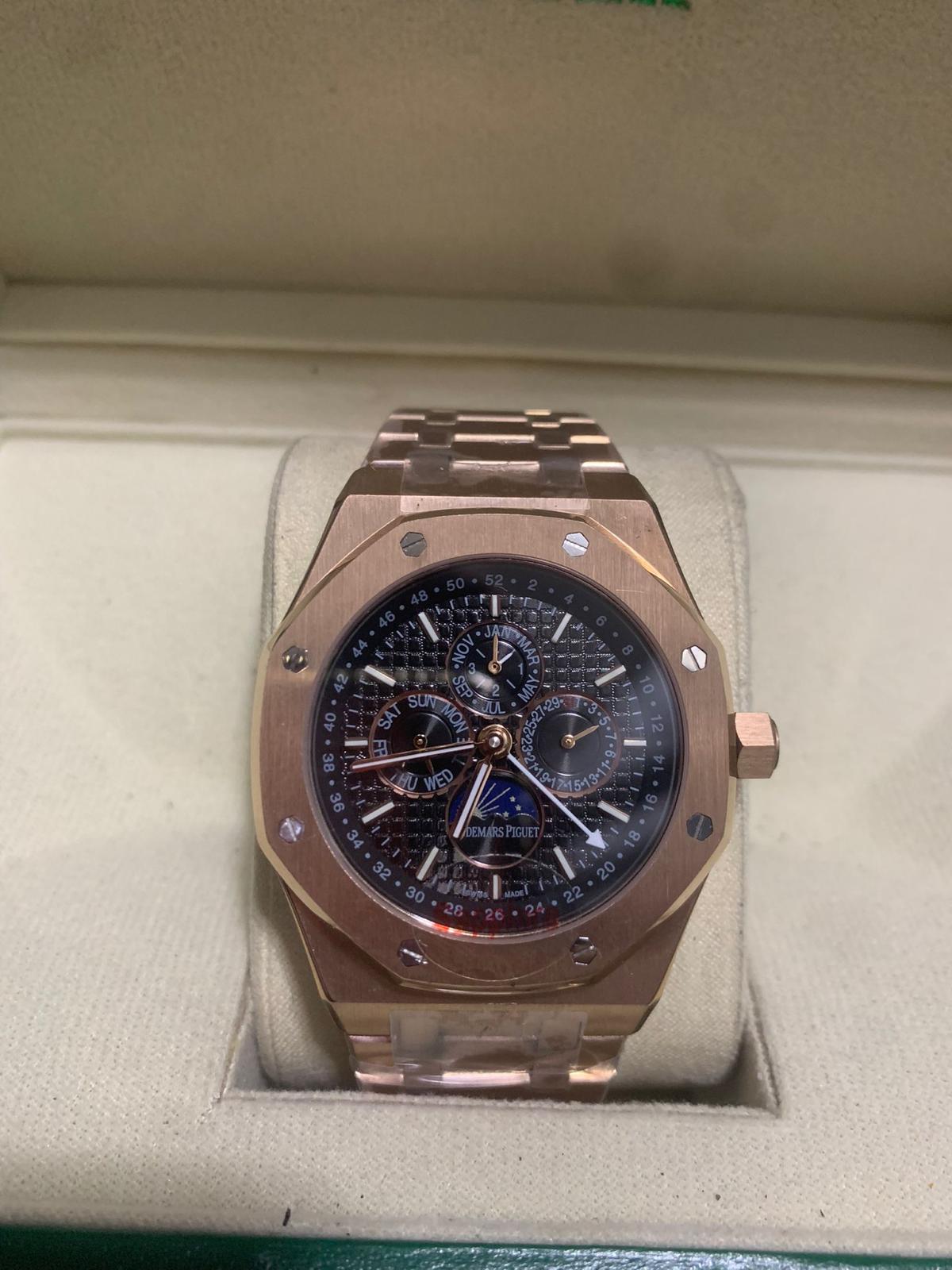 Audemars Piguet Royal Oak Perpetual Calendar Gold Black Dial