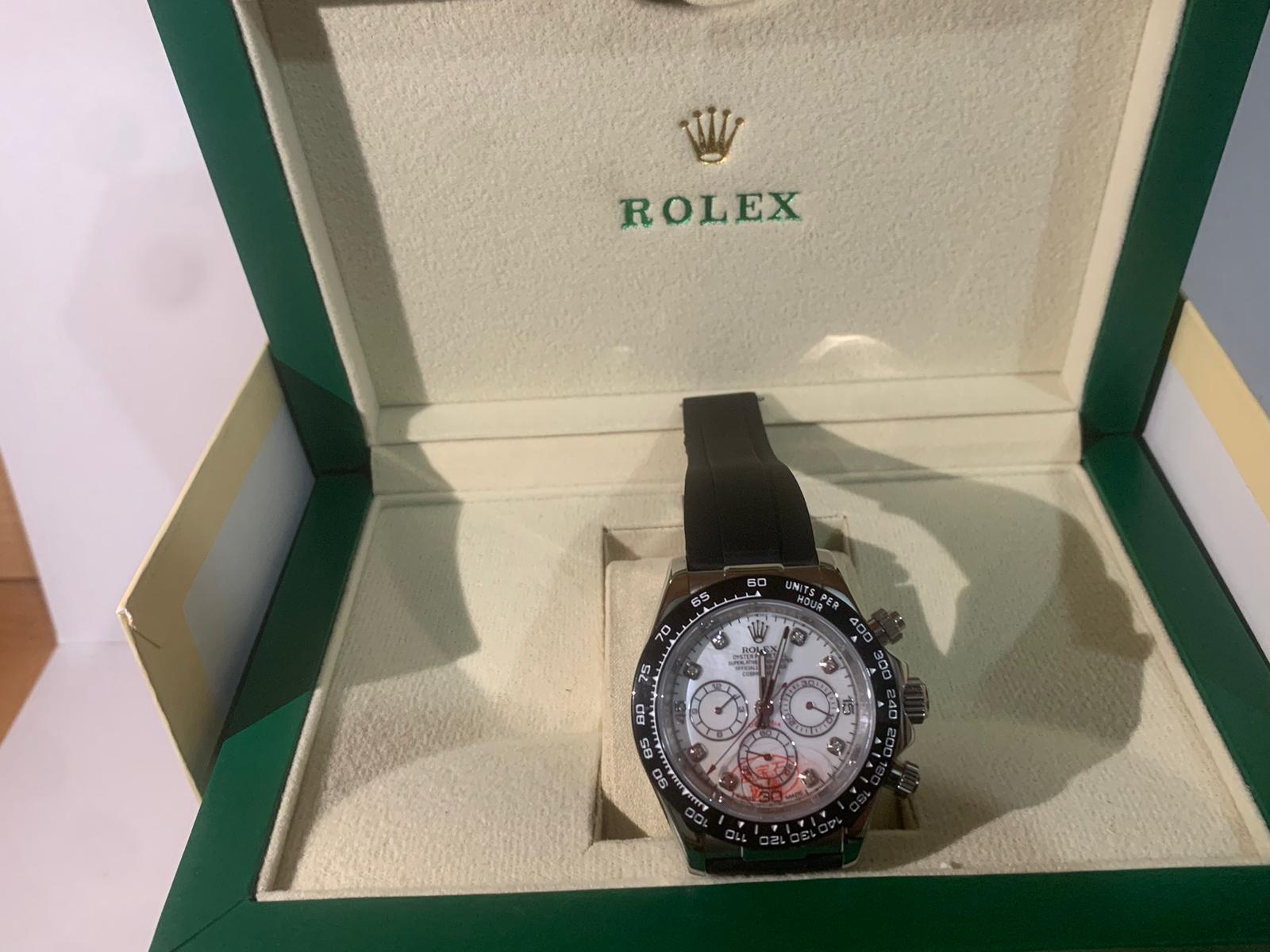 Rolex Daytona Cosmograph Black White Diamond Dial