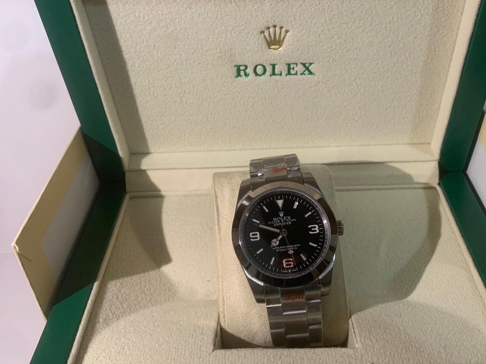 Rolex Explorer Steel Black Dial