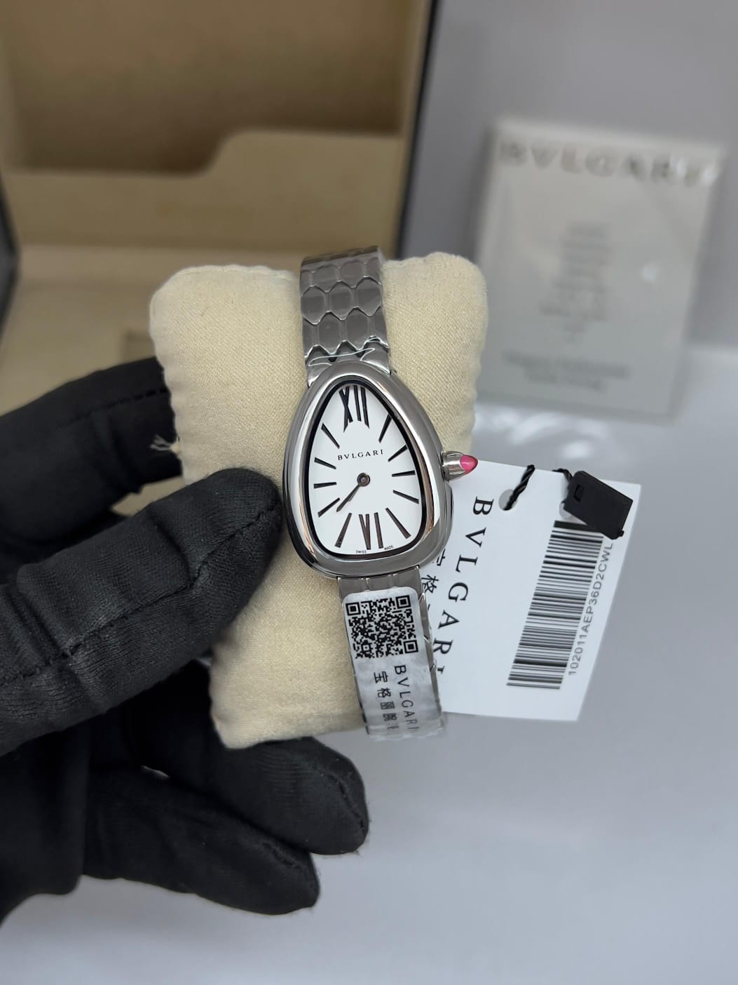 Bvlgari Serpenti Seduttori Steel White Dial