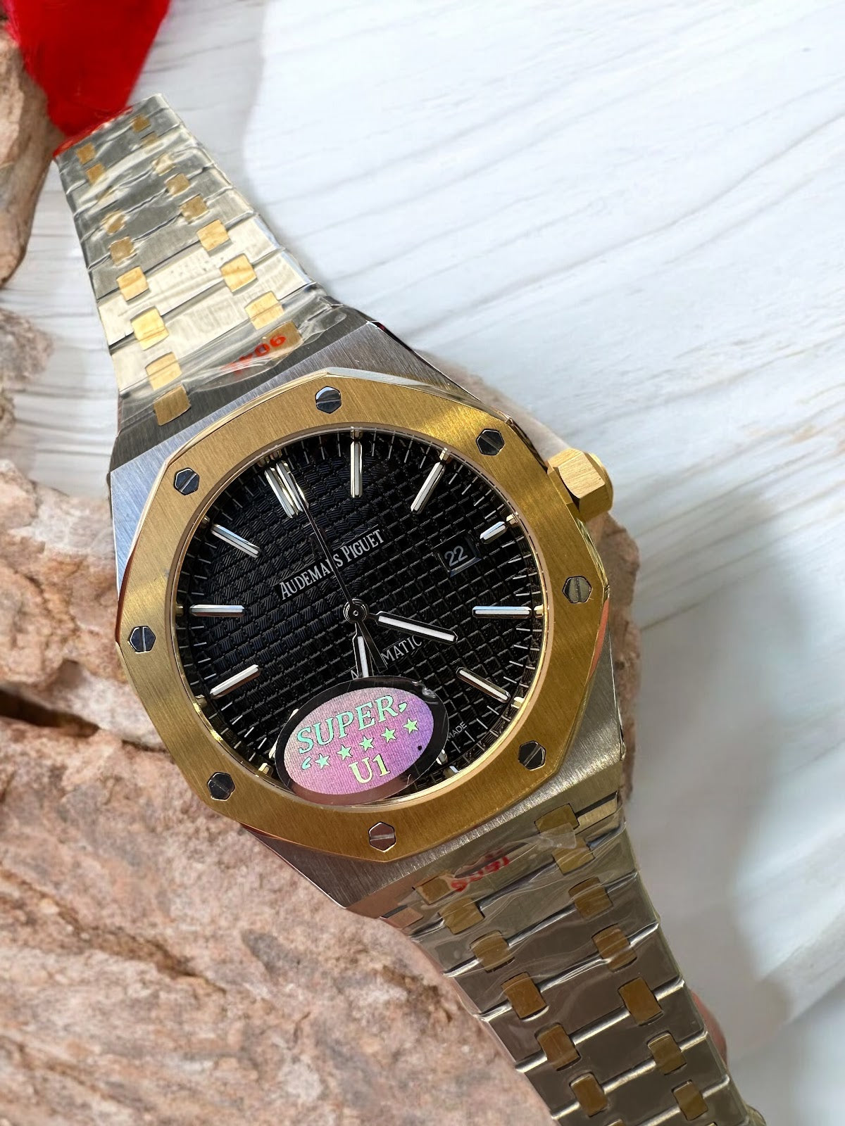 Audemars Piguet Royal Oak Offshore Two Tone Gold Black Dial